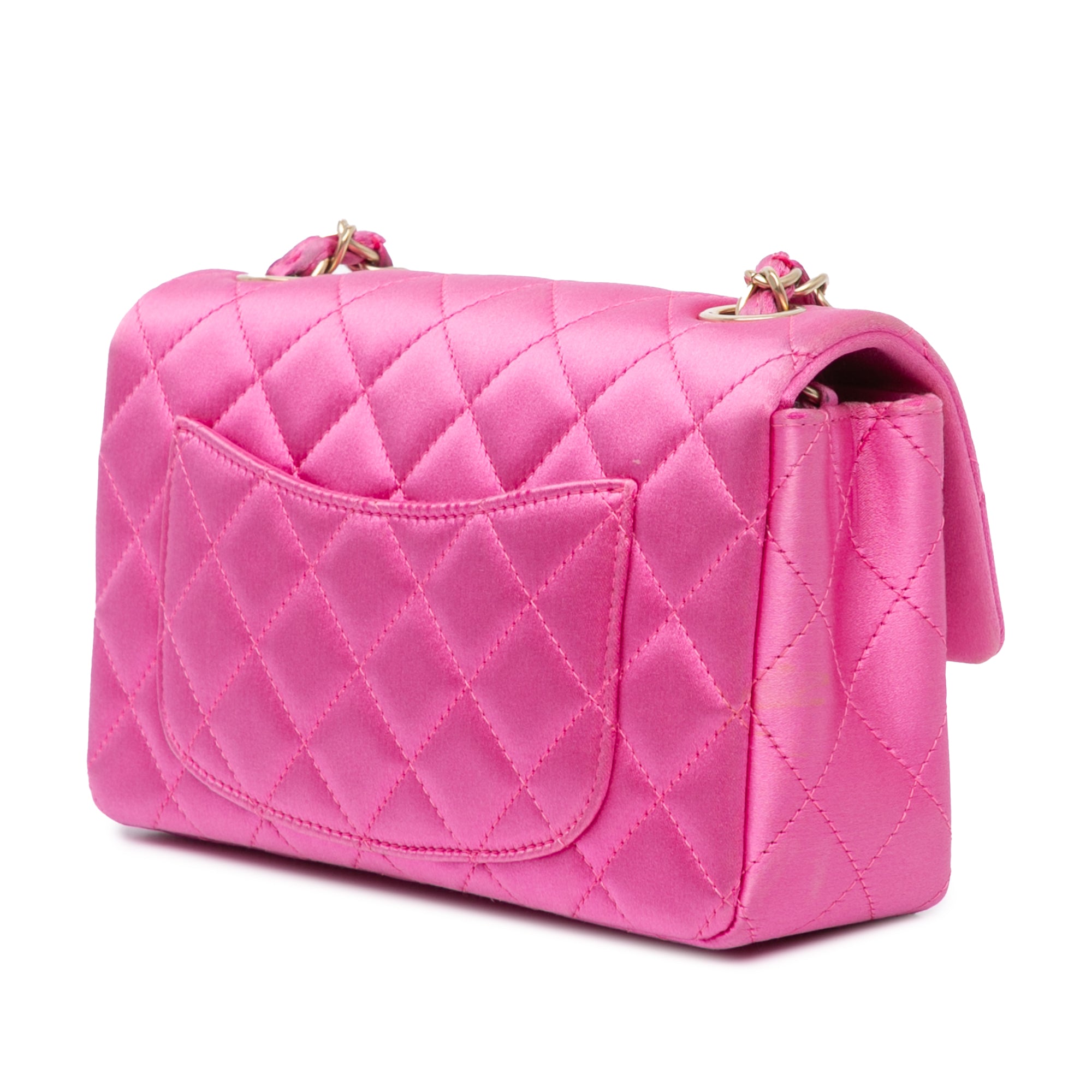 Mini Rectangular Classic Satin Single Flap