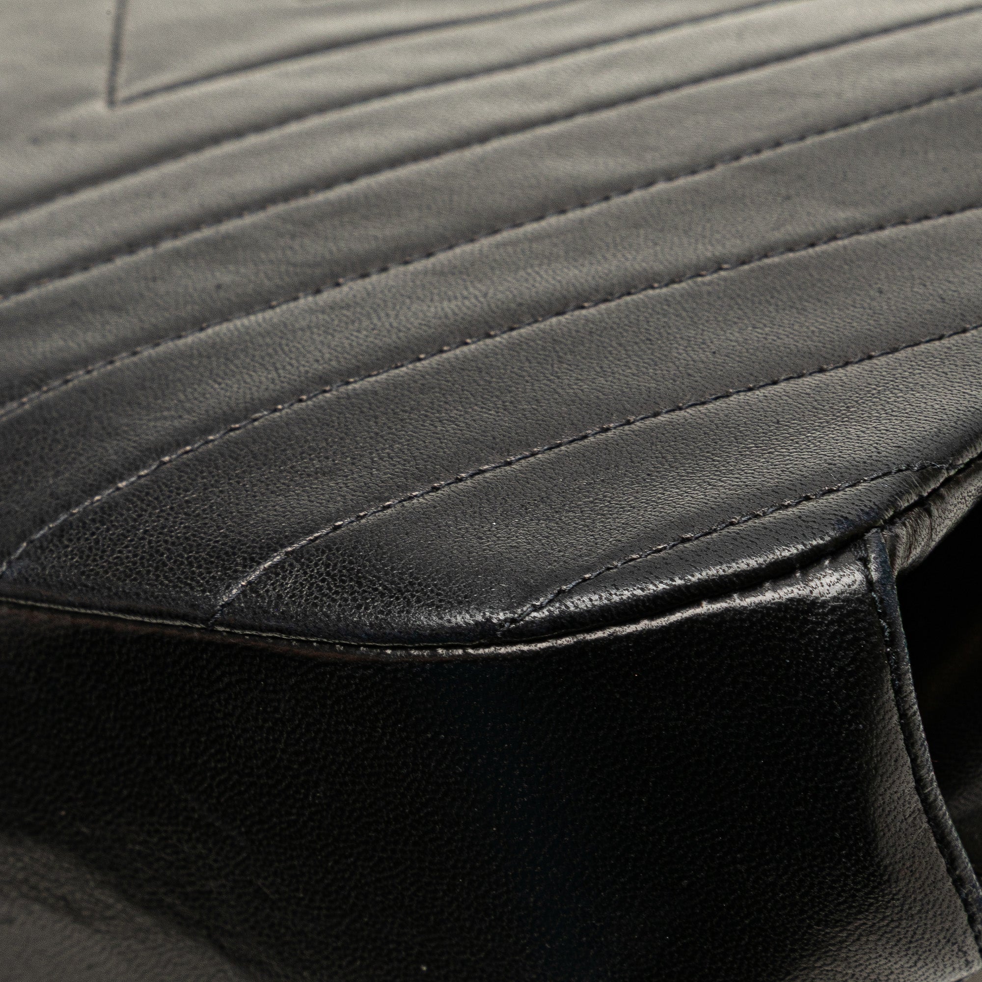 CC Chevron Lambskin Frame Chain Shoulder Bag