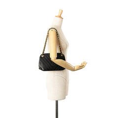 CC Chevron Lambskin Frame Chain Shoulder Bag