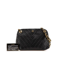 CC Chevron Lambskin Frame Chain Shoulder Bag