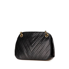 CC Chevron Lambskin Frame Chain Shoulder Bag