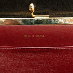 CC Chevron Lambskin Frame Chain Shoulder Bag