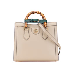 Small Leather Bamboo Diana Satchel