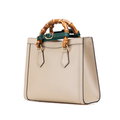 Small Leather Bamboo Diana Satchel
