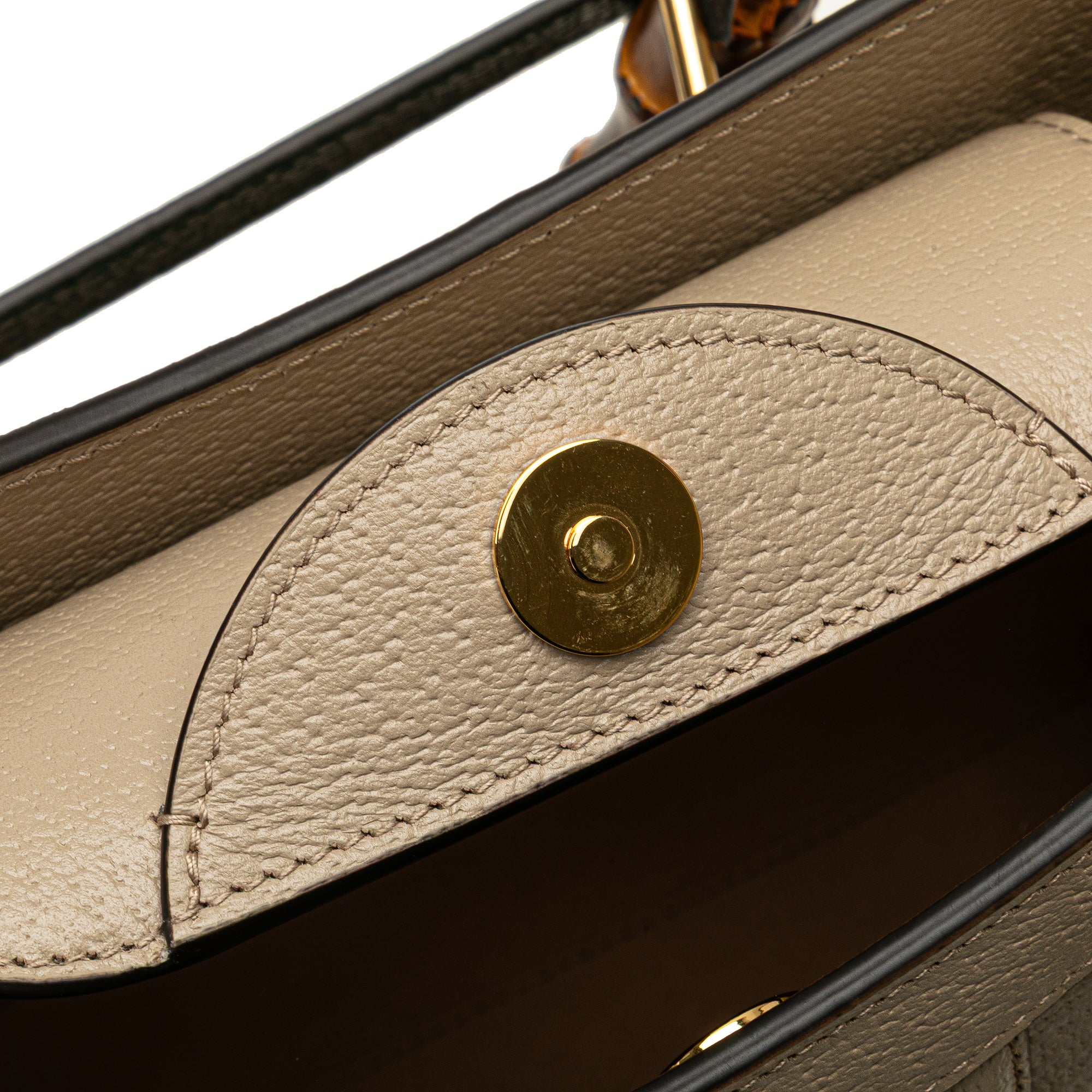 Small Leather Bamboo Diana Satchel