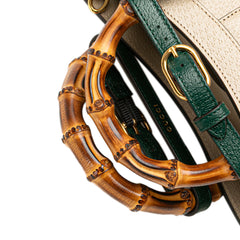 Small Leather Bamboo Diana Satchel