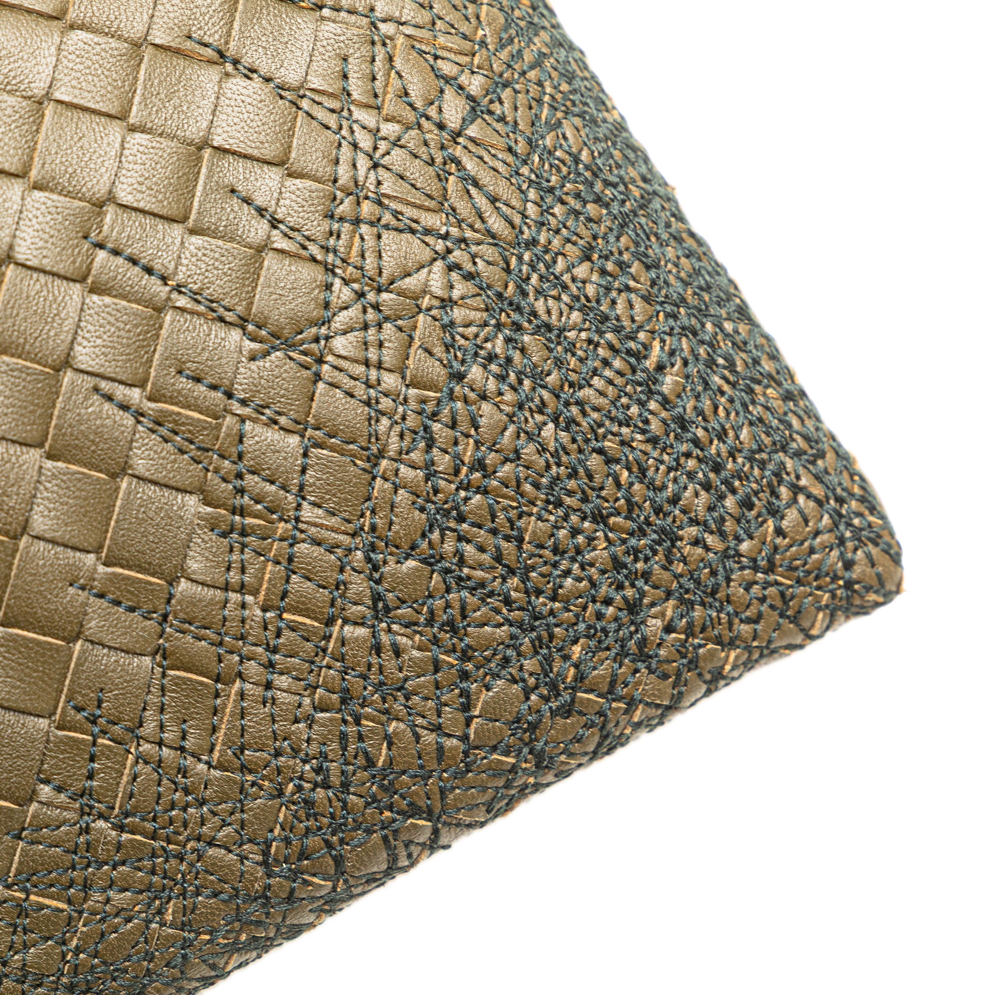 Nappa Intrecciato Stitched Clutch