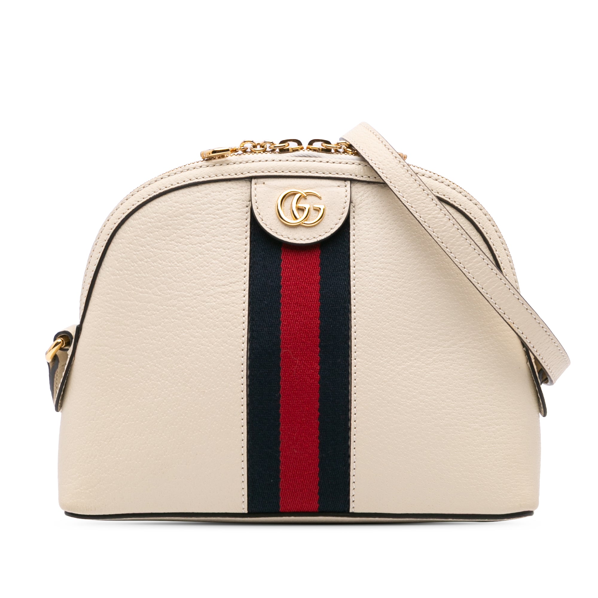 Small Leather Ophidia Dome Crossbody