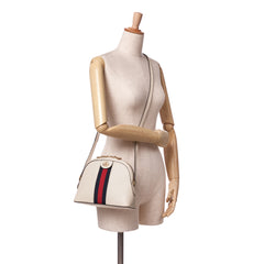 Small Leather Ophidia Dome Crossbody