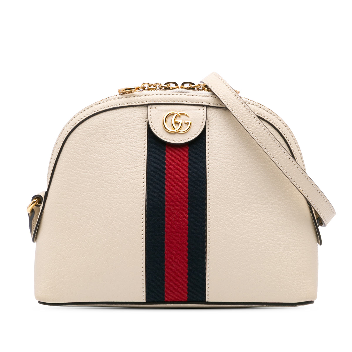 Small Leather Ophidia Dome Crossbody