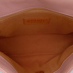 Quilted Lambskin Curved Flap
