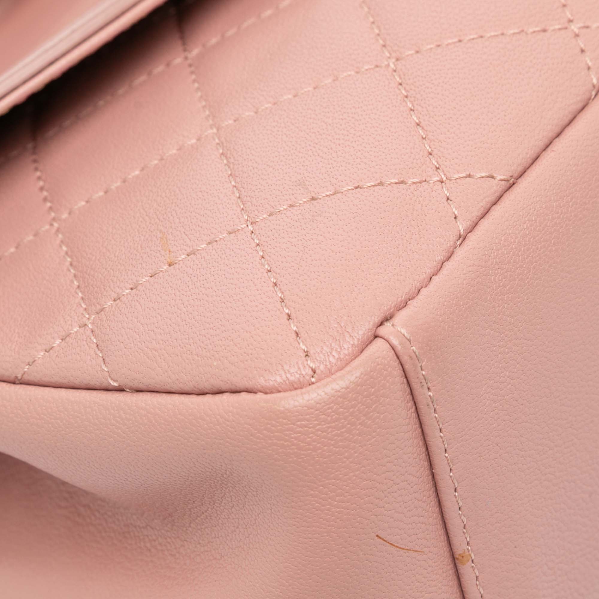Quilted Lambskin Curved Flap