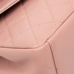 Quilted Lambskin Curved Flap