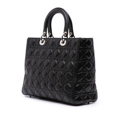 Large Lambskin Cannage Lady Dior