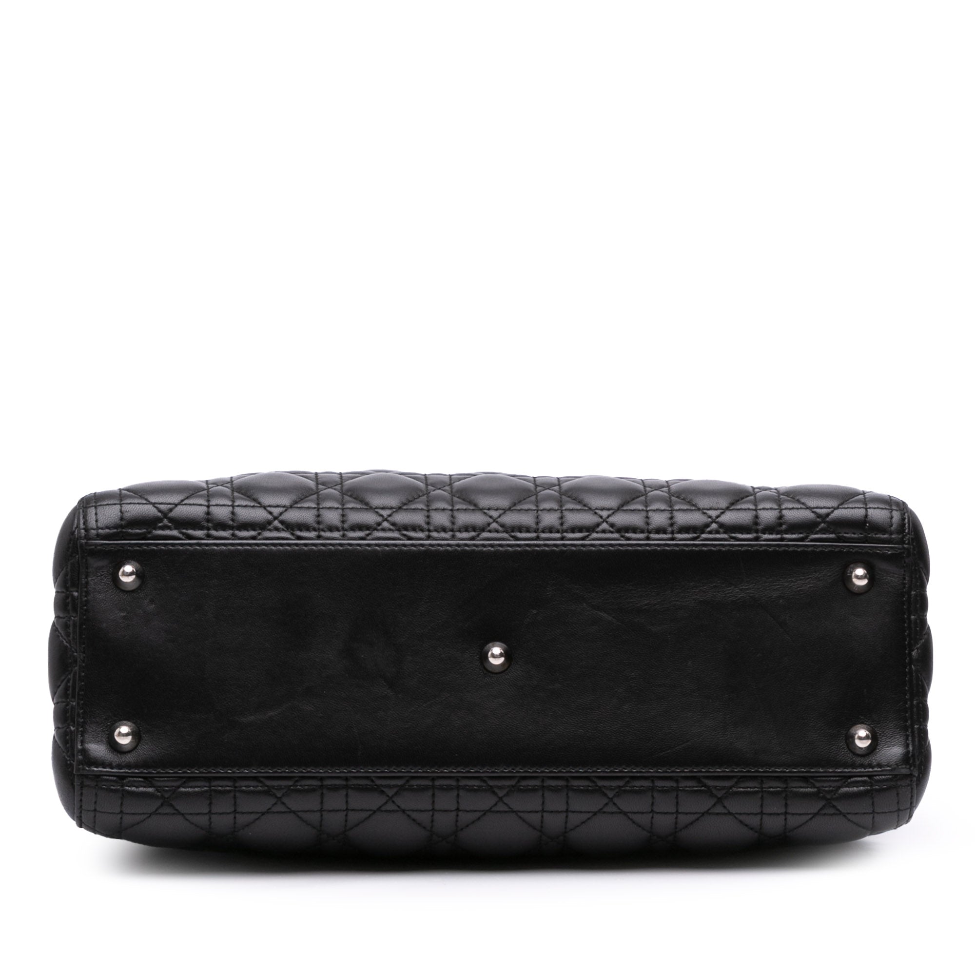 Large Lambskin Cannage Lady Dior