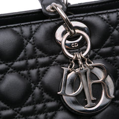 Large Lambskin Cannage Lady Dior