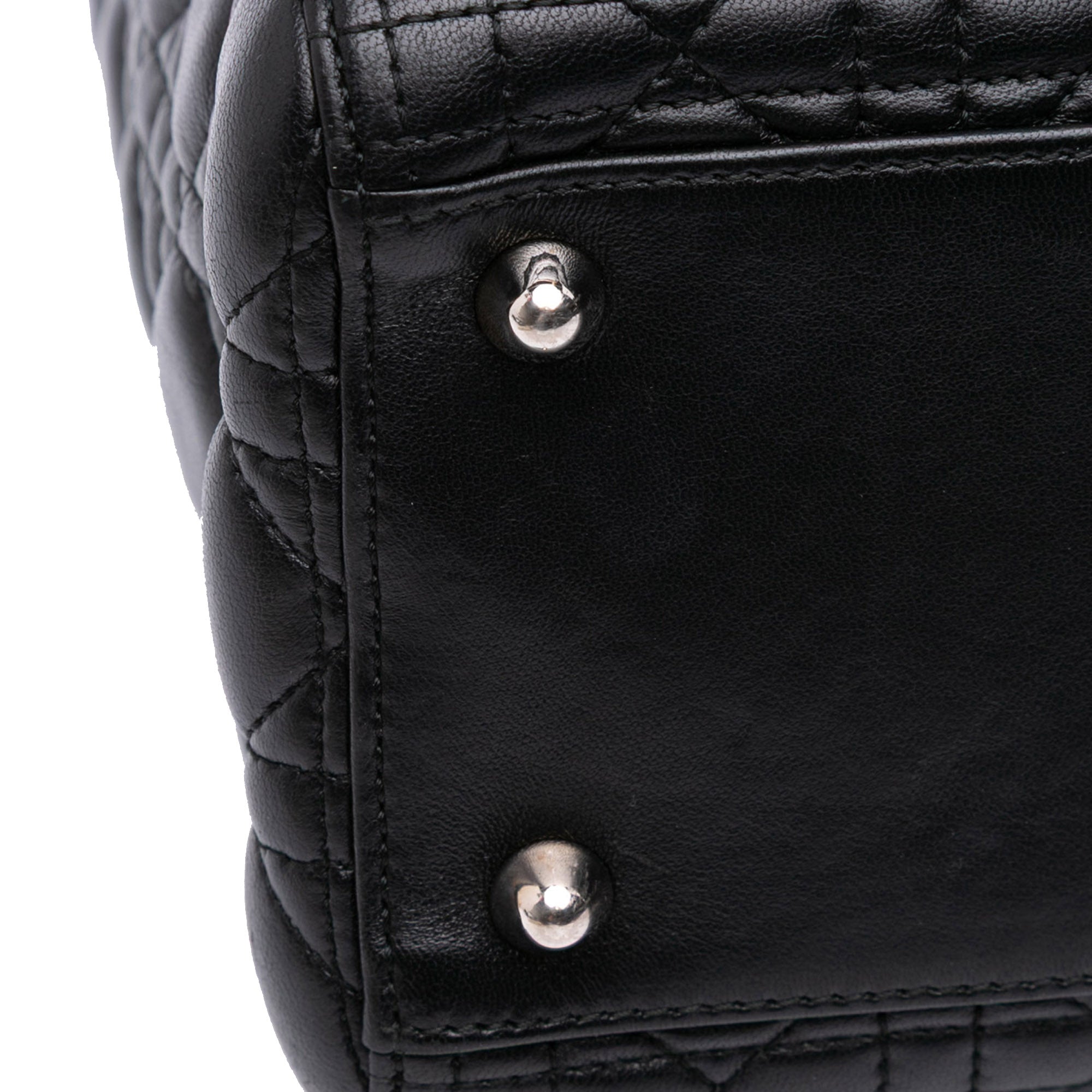 Large Lambskin Cannage Lady Dior