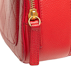 Small Quilted Caviar Top Handle Camera Bag