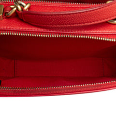 Small Quilted Caviar Top Handle Camera Bag