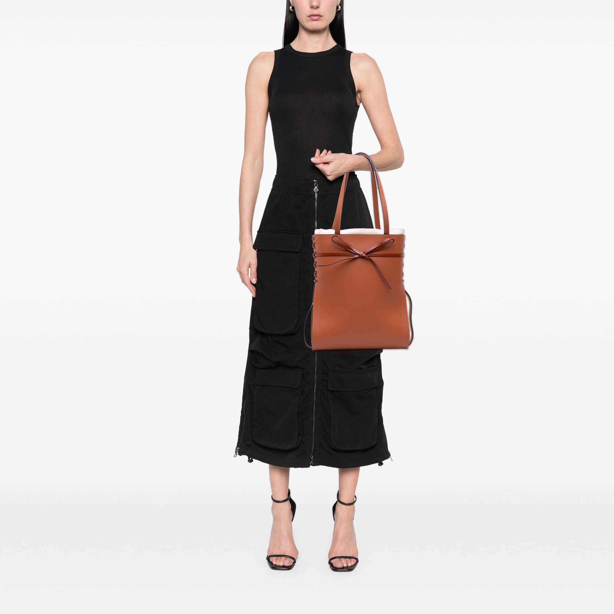 Leather Ikebana Tote