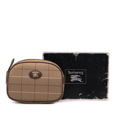 Vintage Check Canvas Clutch