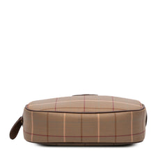 Vintage Check Canvas Clutch