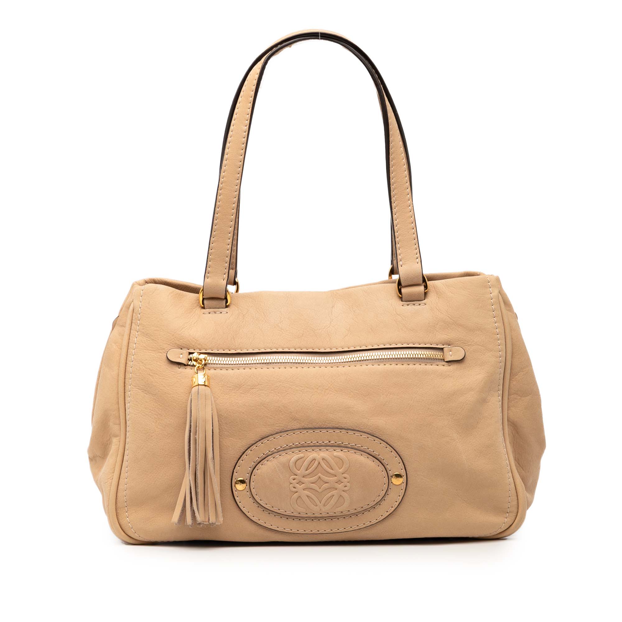 Nubuck Anagram Madrid Fringe Shoulder Bag