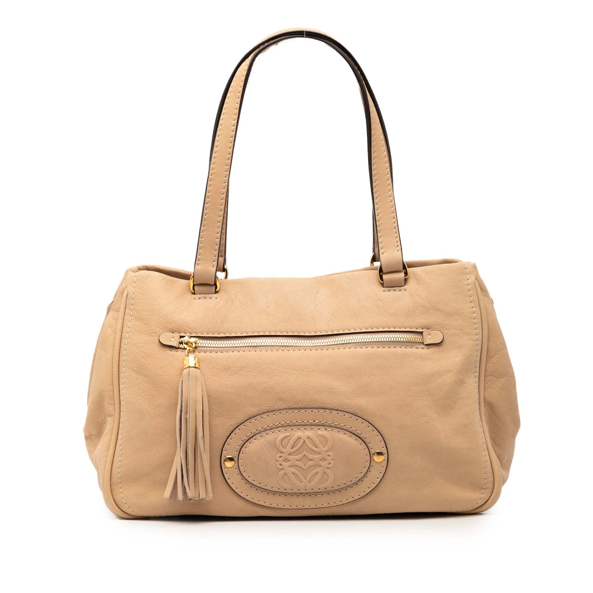 Nubuck Anagram Madrid Fringe Shoulder Bag