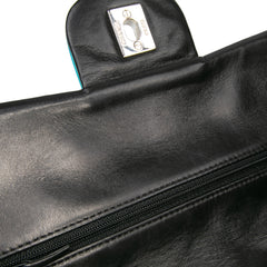 Medium Classic Bicolor Quilted Lambskin Double Flap