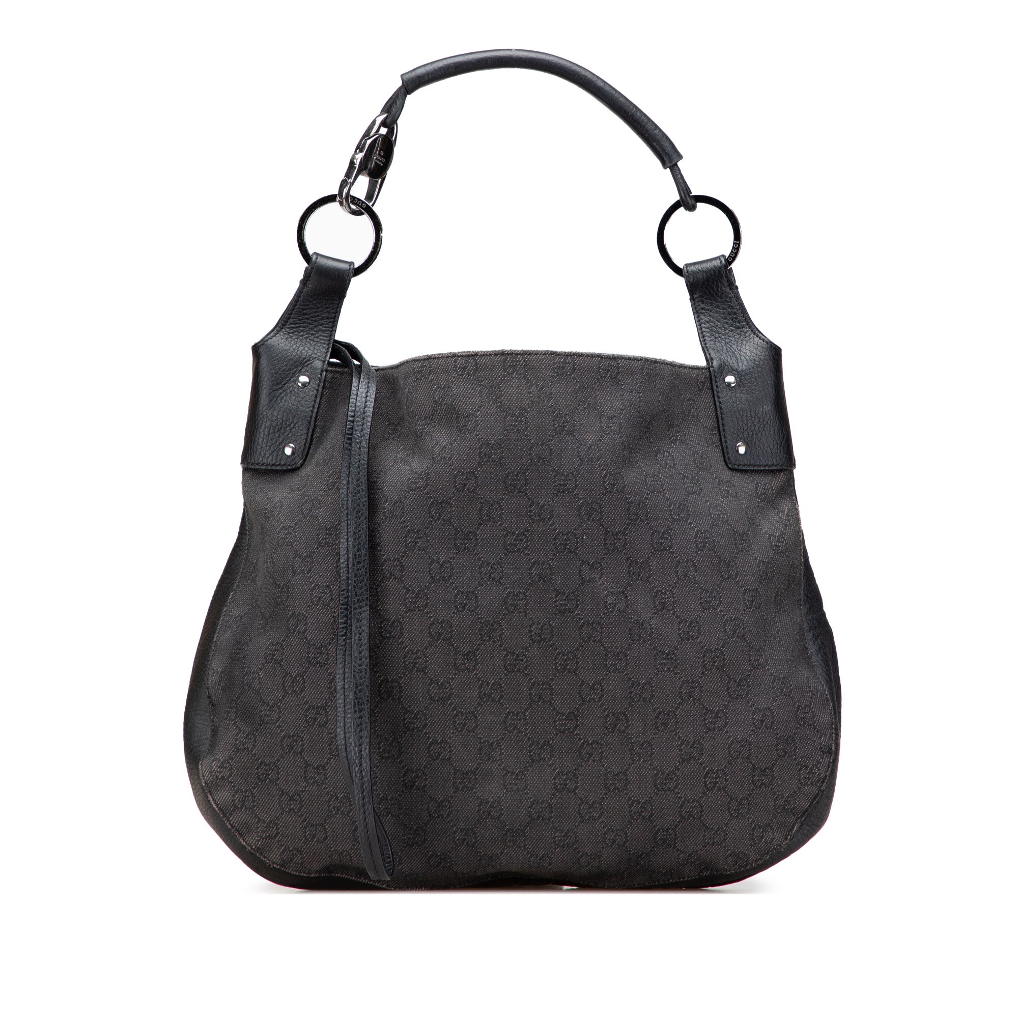 Large GG Denim Hobo