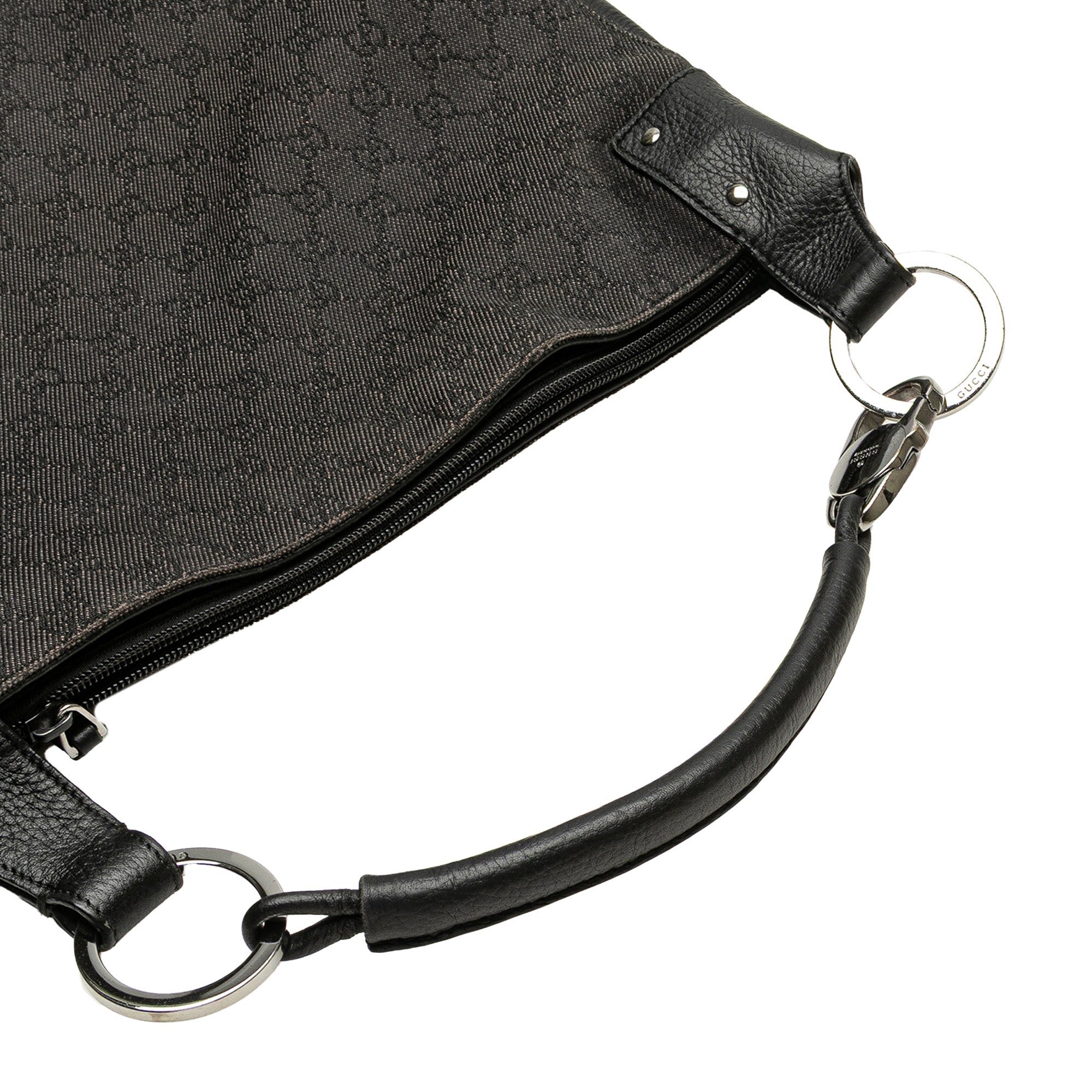 Large GG Denim Hobo