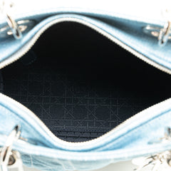 Medium Denim Cannage Lady Dior