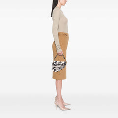 Embroidered Canvas Stars Saddle Bag