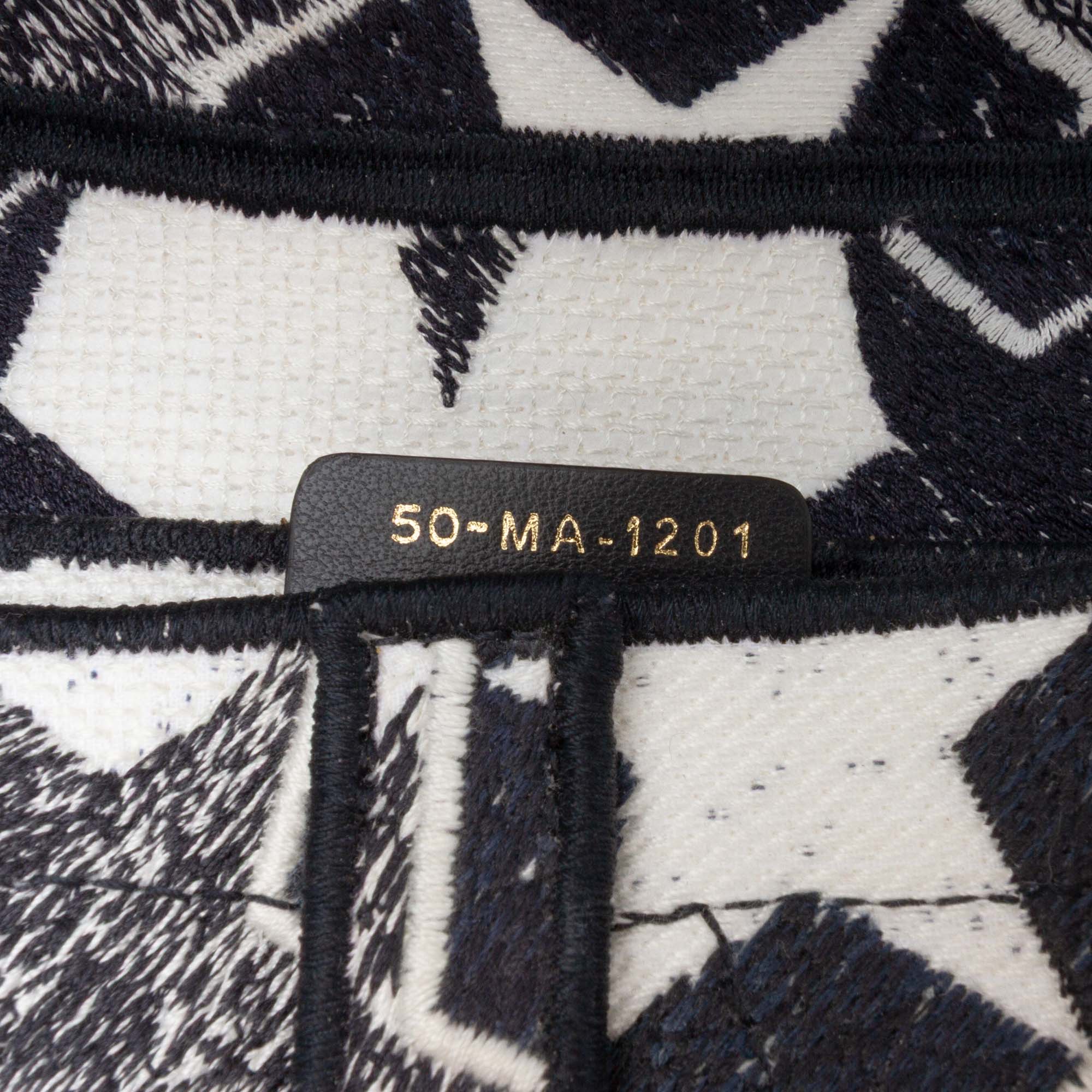 Embroidered Canvas Stars Saddle Bag