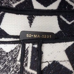 Embroidered Canvas Stars Saddle Bag