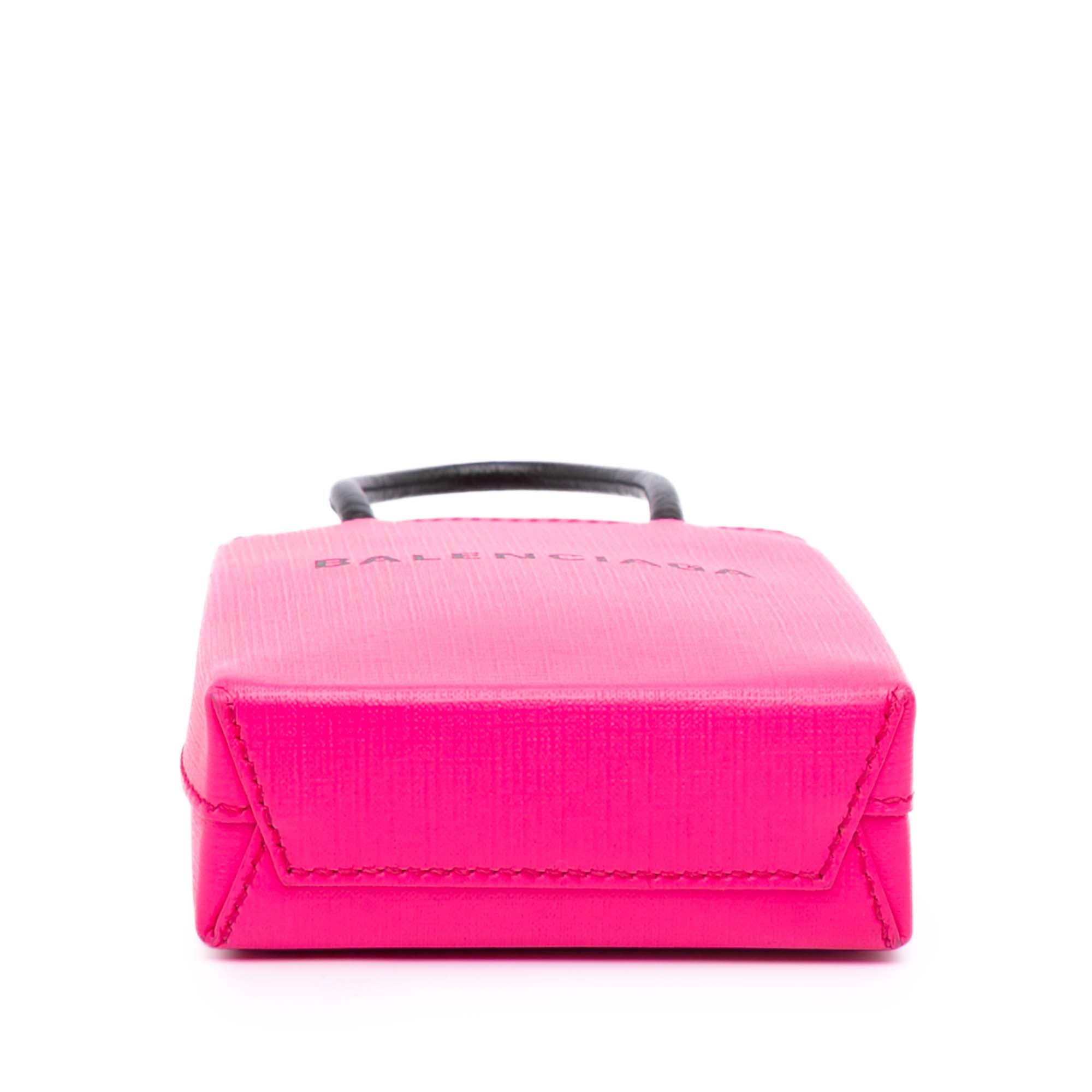 Mini Calfskin Logo Shopping Phone Holder