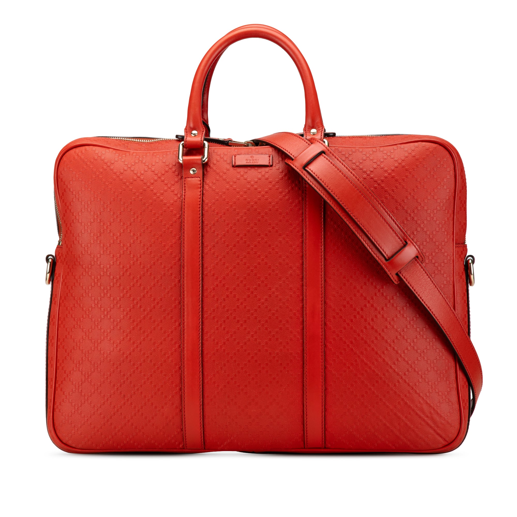 Leather Diamante Business Bag