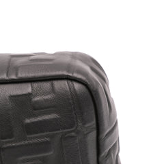 Zucca Embossed Leather Baguette Satchel