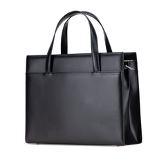 House Check Trimmed Leather Tote