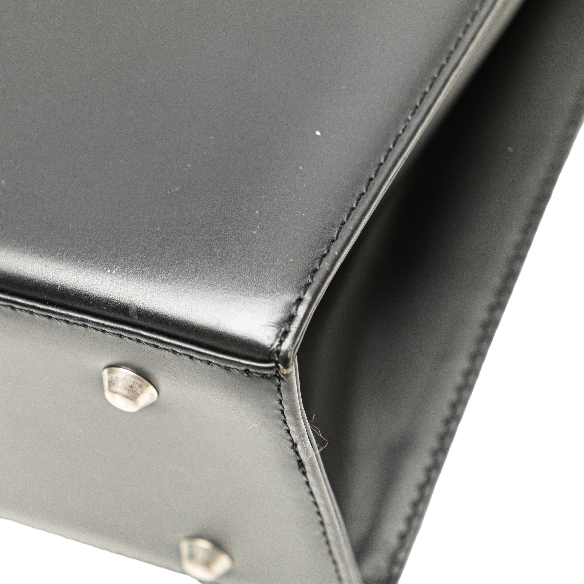 House Check Trimmed Leather Tote