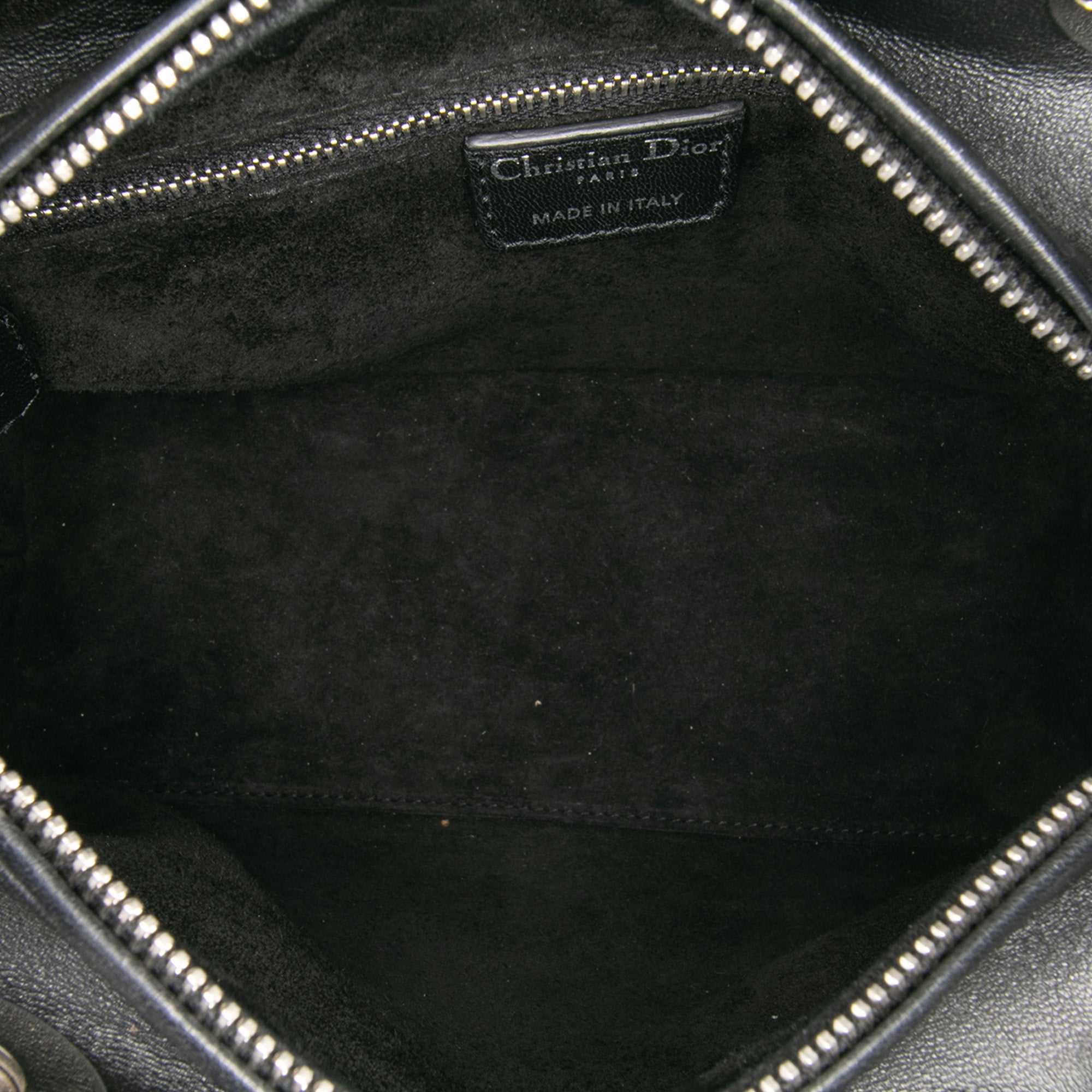 Medium Calfskin Cannage Studded Lady Dior