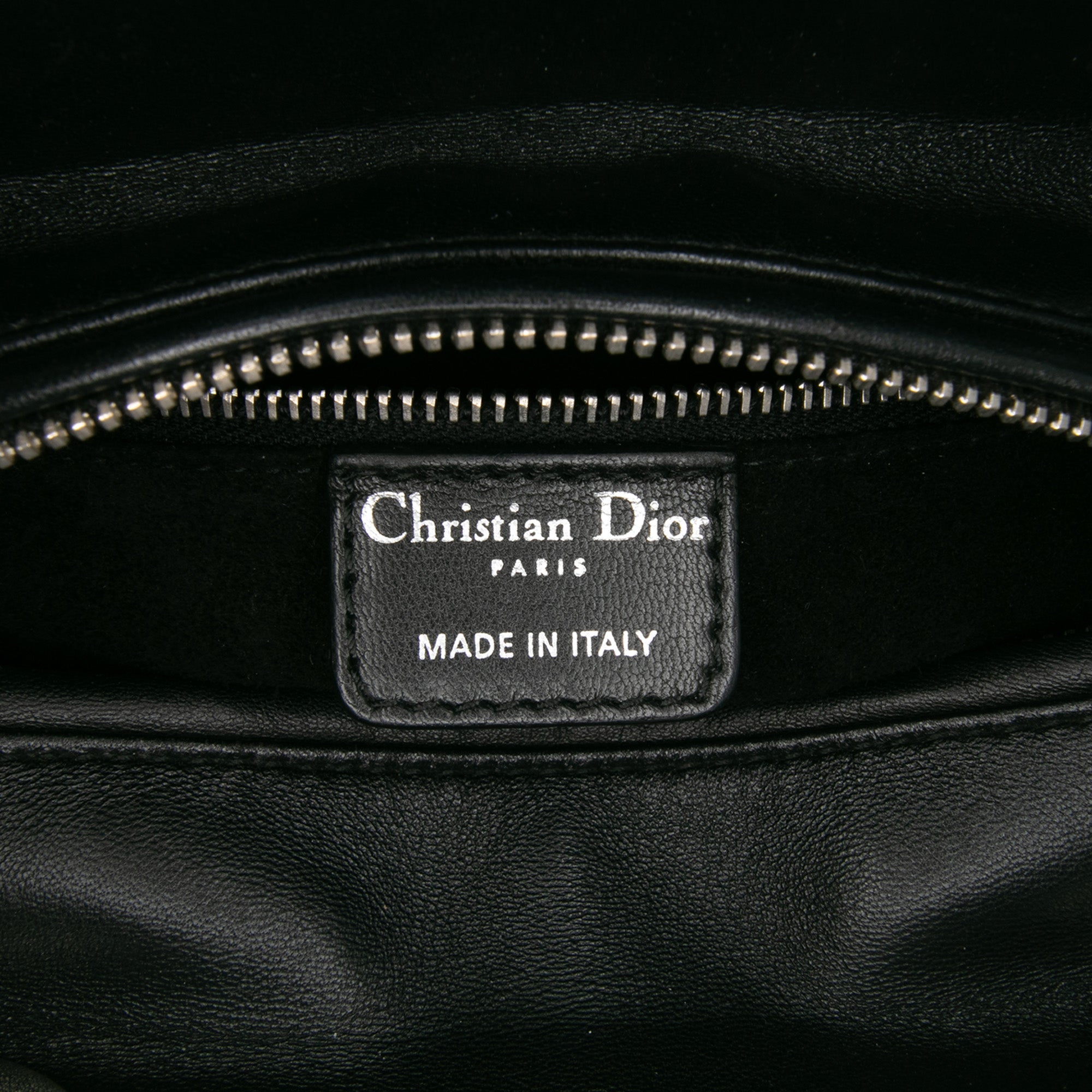 Medium Calfskin Cannage Studded Lady Dior