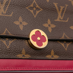 Monogram Flore Wallet On Chain