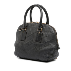 Small Heritage Grain Check Embossed Orchard Bowling Bag