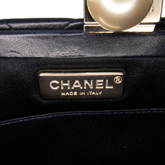 CC Quilted Lambskin Pearl Clutch