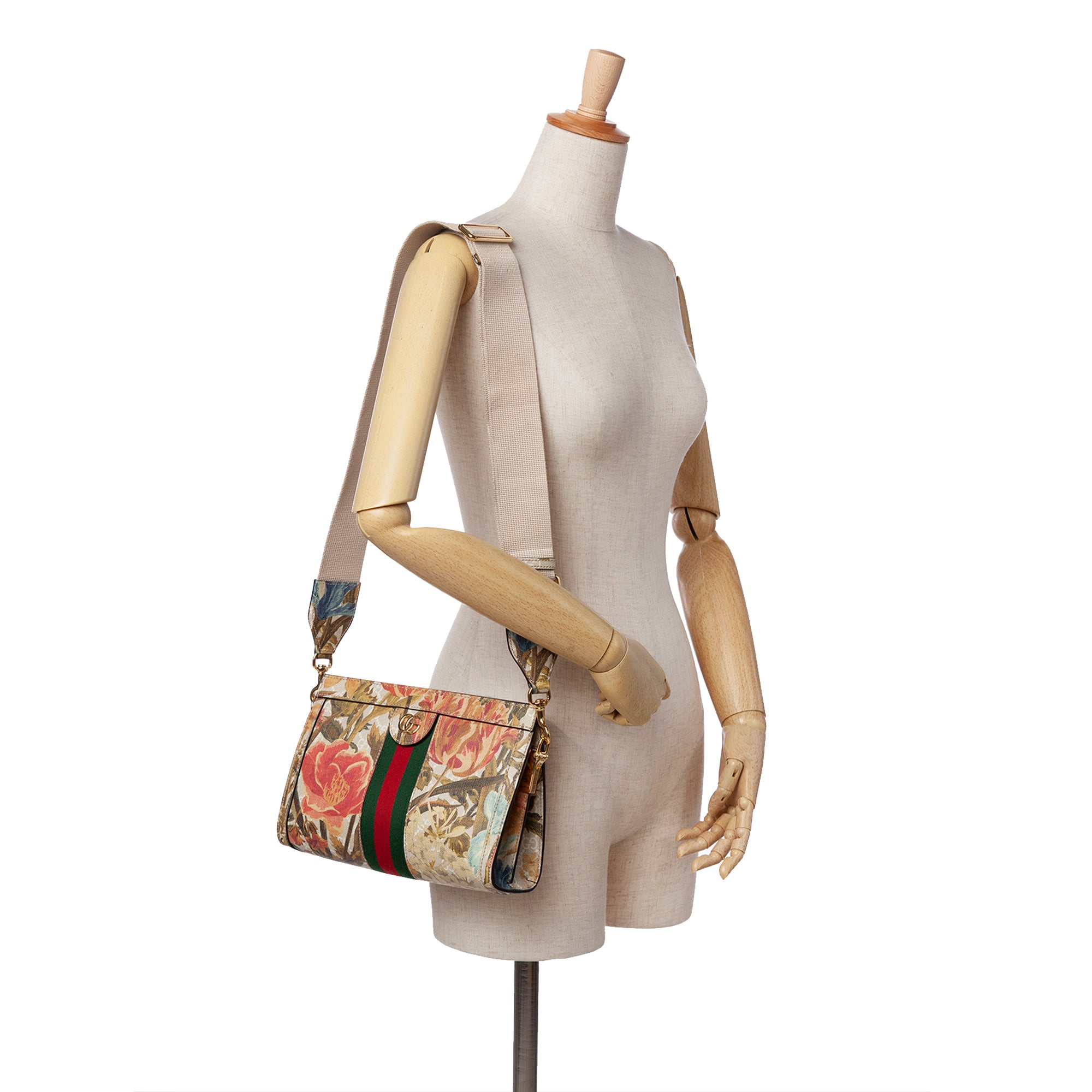 Small GG Supreme Water Flora Ophidia Chain Bag