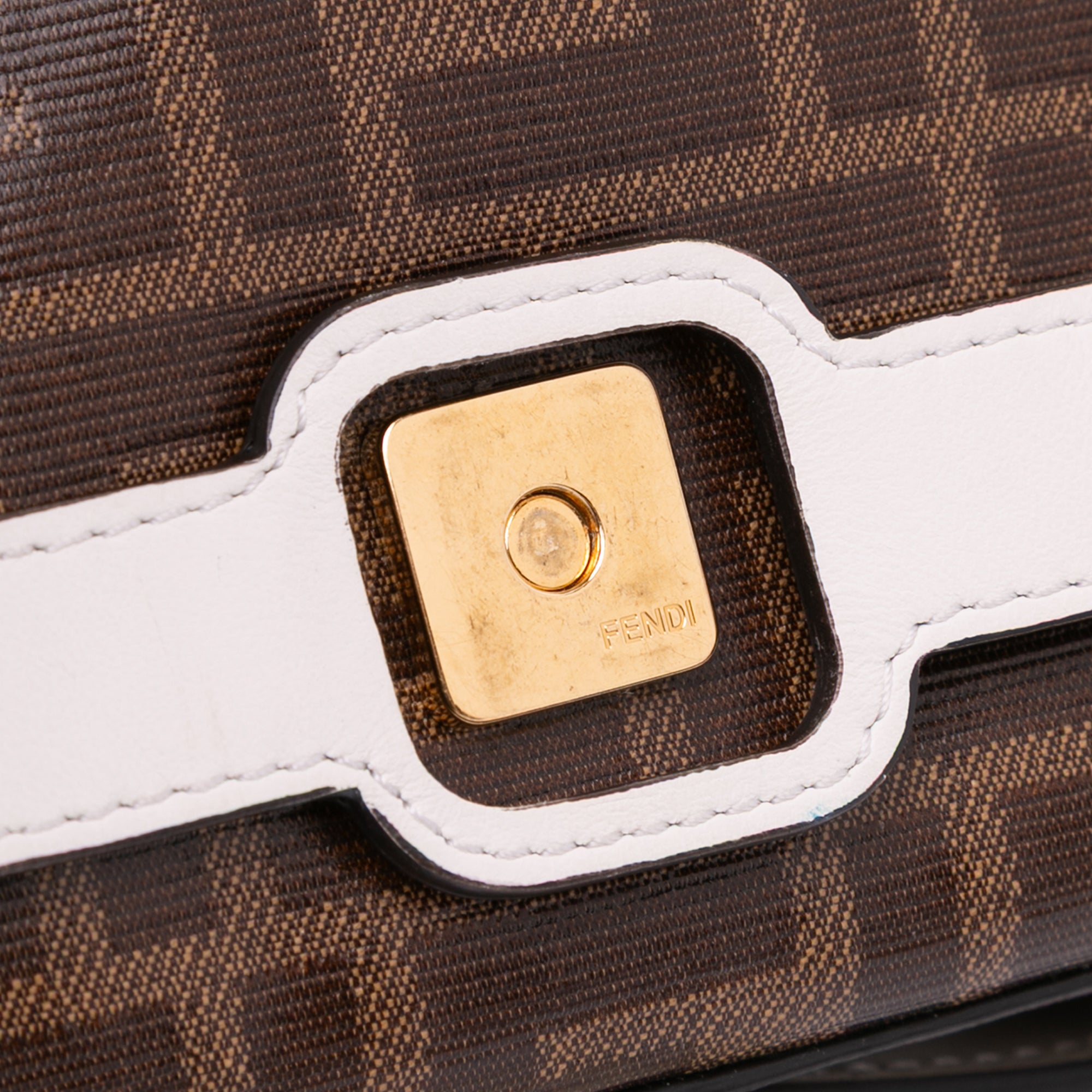 Mini Zucca Glazed Fabric Cage Baguette Satchel