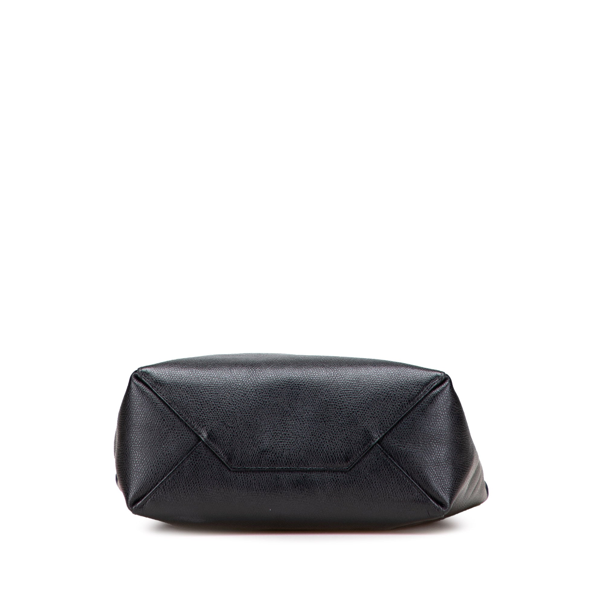 Small Grained Calfskin Vertical Cabas Satchel
