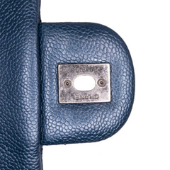 Medium Quilted Iridescent Caviar Easy Flap
