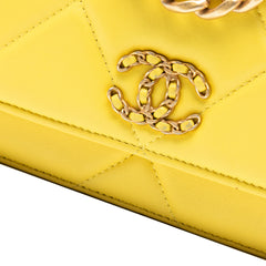 Quilted Lambskin 19 Wallet on Chain